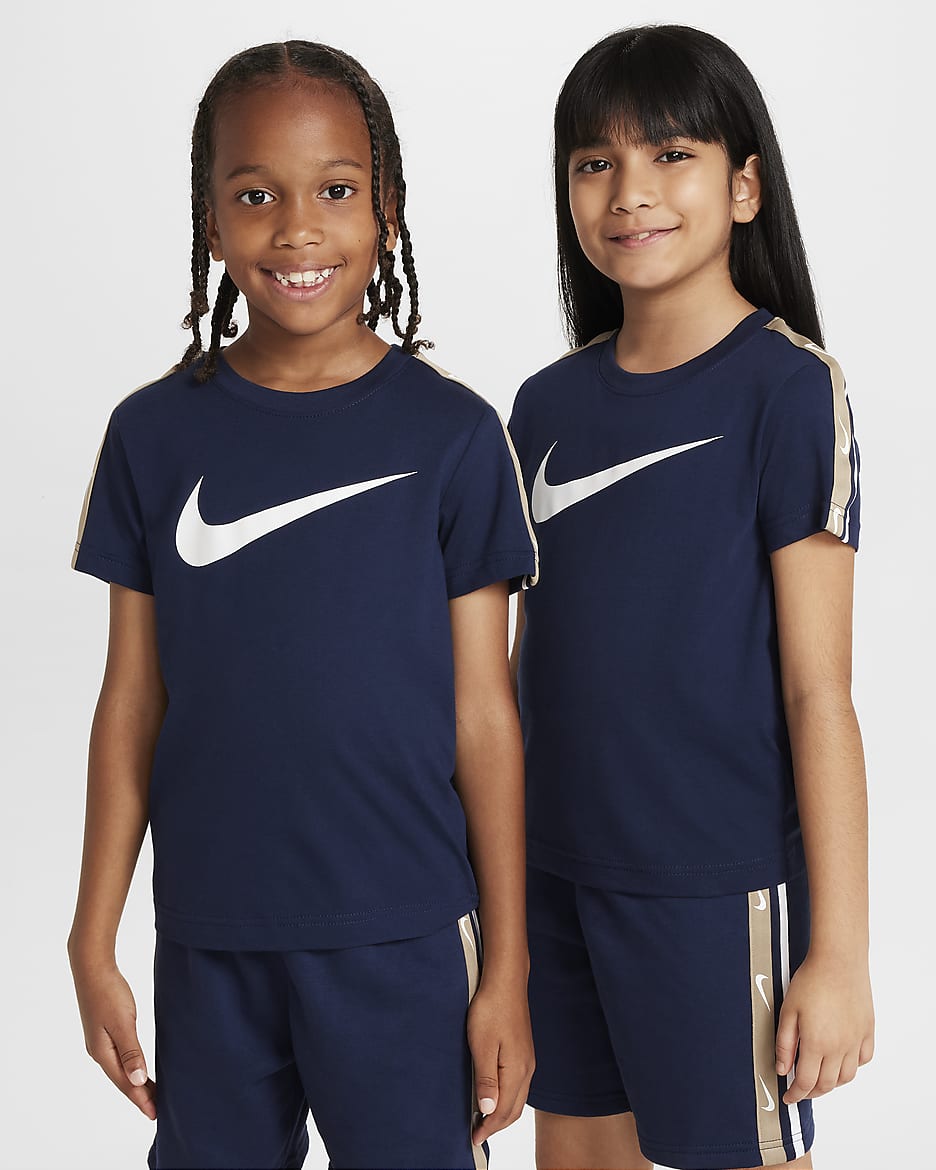 Nike Poly French Terry Short Set Kids 6 Midnight Navy WSS